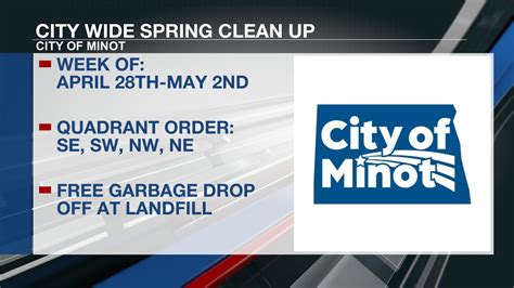 city of minot spring cleanup.
